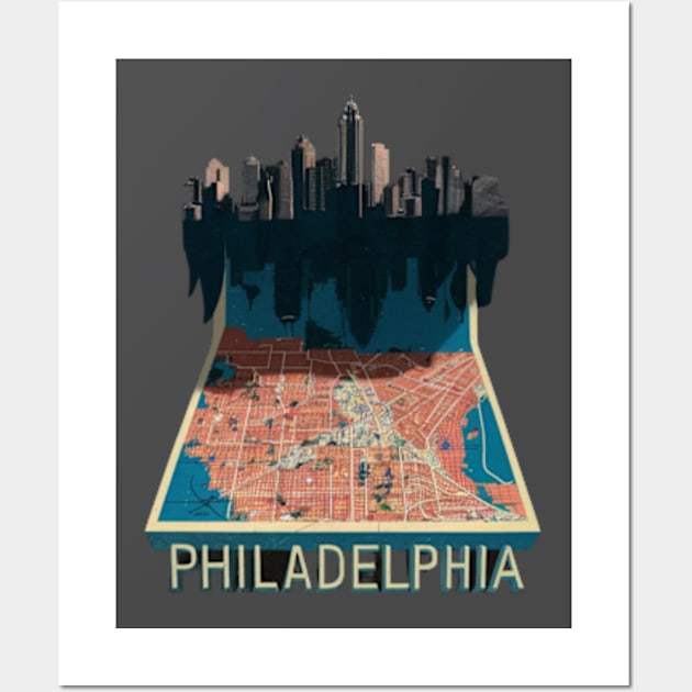 Philadelphia Wall Art by TshirtMA